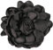 10CM Rose Blume Brosche, Blume Ansteckblume, Blume Haarspange, Haarclip Blume, Rosen Haarnadeln Haarblume Haarblüte Haarschmuck (Schwarz)