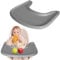 Vassoio compatibile con sedia Stokke Tripp Trapp,vassoio per seggiolone, accessori per seggiolone per bambini 6-36 mesi, fissaggio a clic rapido al seggiolone, antiscivolo, lavabile (Grigio)