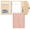 PU Leder A5 Binder Notizbuch,6 Ring Budget Binder Journal Planer mit nachfüllbaren gefütterten losen Blatt Papier 100 Blätter/200 Seiten,Rosa