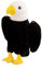 Abaodam ausgestopfter Adler Spielzeug The holid trauzeugengeschenke beschwertes Kuscheltier Toy Hawk puppenaugen Kuscheltiere Plüsch Adler Stofftier Plüsch Adler Plüschtier PP Baumwolle