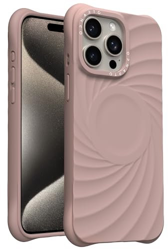 ORNARTO Vortuxe for iPhone 15 Pro Case 6.1,Military Grade Drop Shockproof Liquid Silicone 15 Pro Sleek Cover Cases,Durability & Textured-Latte