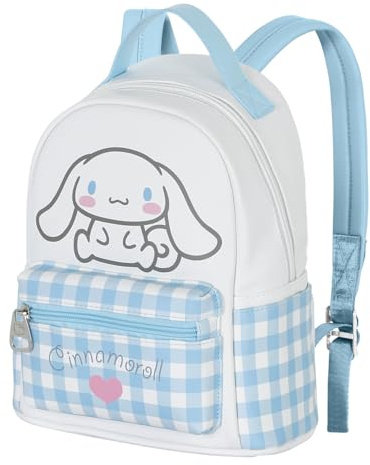 Sanrio Cinnamoroll Vichy-Kleiner Heady Rucksack, Mehrfarbig, 22 x 25 cm, Kapazität 8 L