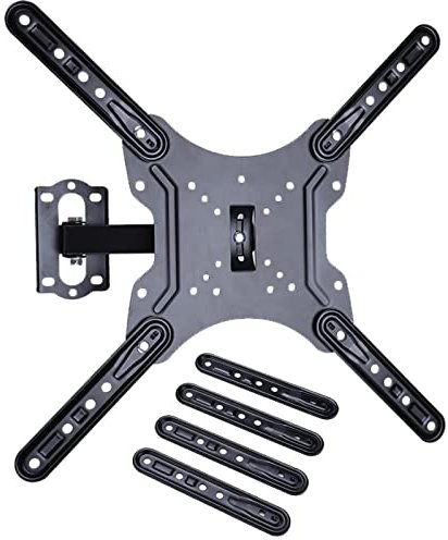 Support mural Full Motion pour téléviseurs de 26 à 55 pouces avec extension pivotante et bras articulé VESA max 400 x 400 mm