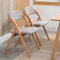 Villeston Klappstühle mit gepolsterten Sitzen, Set aus 2 stapelbaren Holz-Esszimmerstühlen mit abnehmbarem Bezug, extra klappbarer Stuhl für Gäste, Küche, Büro, Hochzeit, Party, Picknick