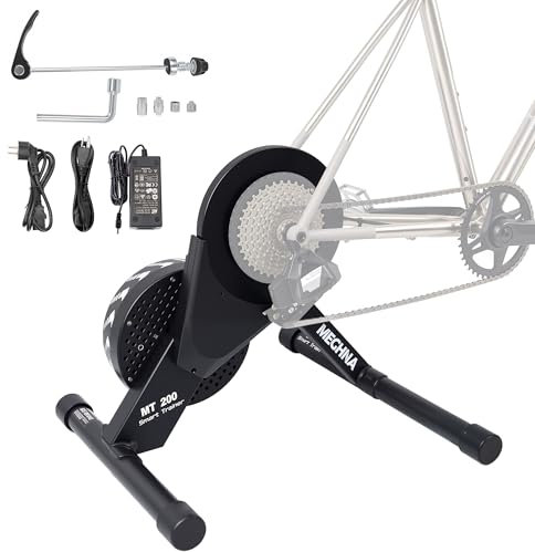 Smart Bike Trainer Fahrrad Rollentrainer Klappbarer Fahrradrolle Indoor Bike Trainer Heimtrainer Direktantrieb kompatibel mit 26-29 Zoll/700C Räder