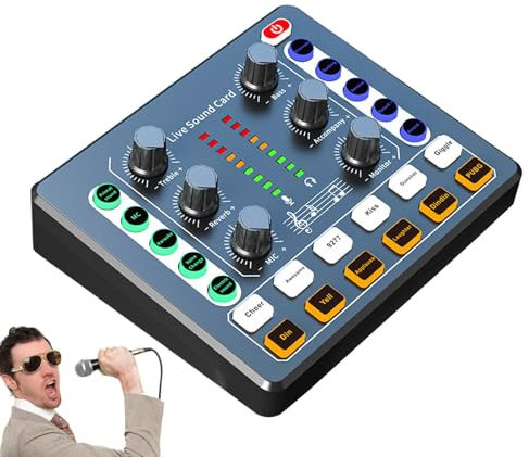 Mezclador de audio para PC, mezclador de audio, streaming de audio con cancelación de ruido y varios sonidos, mezclador de sonido en , mezclador de tarjeta de sonido, interfaz de sonido