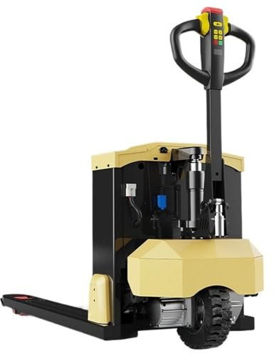 Transpalette électrique Transpalette entièrement électrique, batterie au lithium robuste, mini transpalette walkie, capacité de 6 600 lb, fourches de 46 x 27, poignée multifonction Transpalette élec