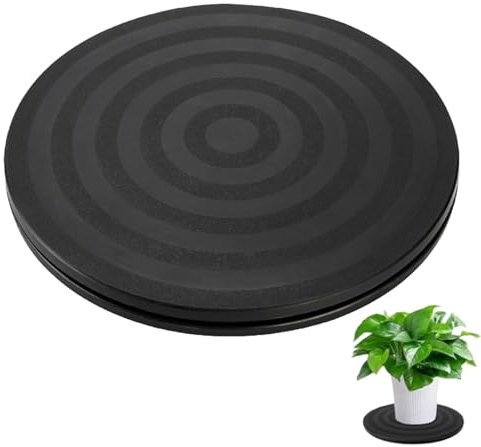 Plateau Tournant Universel de 20 cm,Solide Plateau Tournant à 360°,Support Pivotant Résistant,Tourne-Disque Rotatif pour Plantes en Pot Haut-Parleurs Ordinateurs Portables Moniteurs