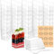 LDXDRU Lot de 125 mini gobelets à dessert - 85 ml - En plastique - Verres à dessert - Verres à dessert - Accessoires de buffet - Pour amuse-bouches, desserts et mousses