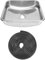 Fregadero de Barra de Acero Inoxidable de un Solo Seno, Cuadrado, de 33 x 33 x 8 cm, para Cocina, baño, Lavabo con Salida de 40 mm, para Autocaravana, camión de Comida, Barco,