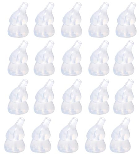 20 Beccuccio Morbido Lavaggio Nasale Bambini, Punte per Siringa Nasale, Sterilizzabili - tappini Siringa Per Nasali, Nasali in Silicone per Lavaggi Neonato Olive Nasali per Lavaggio Neonato