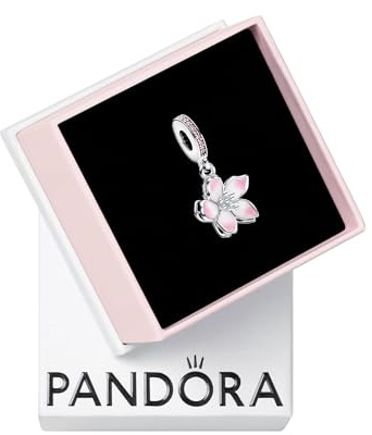 PANDORA Cherry Blossom Dangle Charm-With Gift Box
