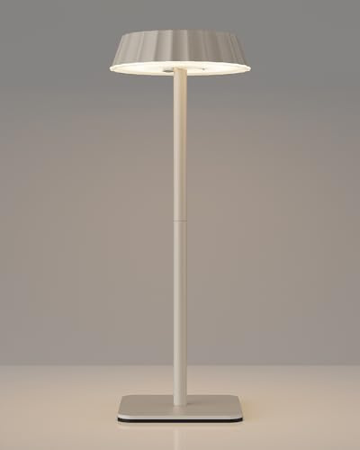 EppieBasic LED Tischlampe Kabellos Akku: 18W Schnellladung 5000mAh Akku - Tragbar Modern Tischleuchte Outdoor - IP65 Wasserdichte für Wohnzimmer Esszimmer