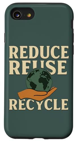 Reduce Reuse Recycle Earth Hand Eco Case for iPhone SE (2020) / 7/8