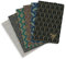 Clairefontaine 192096C - Packung mit 6 Notizheften / Notizbücher NeoDeco 9x14cm 48 Blatt liniert 90g, Deckel mit matter Beschichtung und goldenem Aufdruck, mit Fadenbindung, Motive sortiert, 1 Pack
