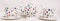 Rainbow Decors Ltd Polka Dot Tea Set for Two Fine Bone China Multi Colour Spotty 1 Teapot 2 Cups & 2 Saucer