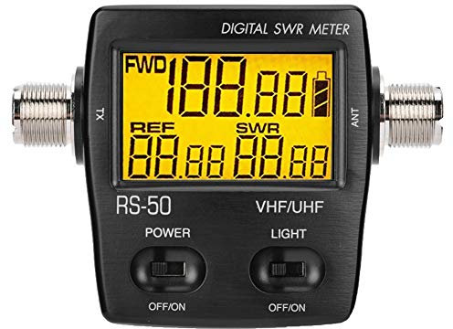 Tosuny Digital VHF/UHF 125-525Mhz Watt Meter SWR Meter Portable Short Wave Standing Wave Meter Power Meter for CB Radio