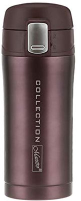 Maestro MR1641 Reisebecher Thermobecher Isolierbecher Hochwertiger Edelstahl (0,45L, Braun)