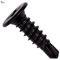 BricoLoco Tornillo roscachapa autotaladrante negro, blanco o cincado. Cabeza extra plana. Punta broca. Para metal, panel… (100 uds. 4,2x14 Negro)