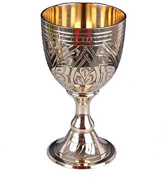 XXSC-ZC Bicchiere da Vino in Ottone, Cocktail di liquore a Sherry, Bicchiere di Whisky Vodka, Vetro Rame scolpito, Vetro Classico, 120 ml