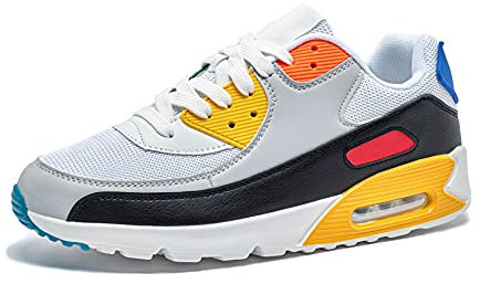 Baskets Homme Chaussure de Course Femme Basket Chaussures de Sport Fitness Sneakers Casual Chaussures d'Athlétisme Confortable Légères Jaune EU46