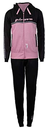 GIVOVA TUTA DONNA 101 CON BANDA E CAPPUCCIO IN FLEECE LILLA Tg. M