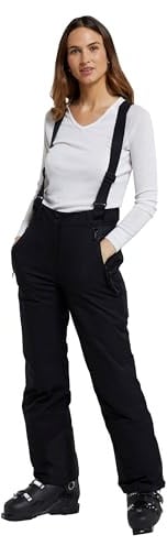 Mountain Warehouse Chalet Extreme wasserdichte Skihose für Damen - atmungsaktiv, Thermisch isolierend - ideal zum Skifahren, beim Sport und Wandern Schwarz Damengröße EU 44