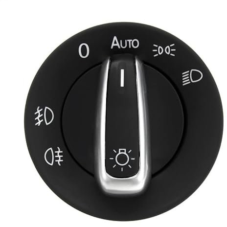 GMHB Für V&W T5 T5.1 Transporter 2003-2015 Autoscheinwerfersensor Chrom Lichtschalter Autolichtsensor Scheinwerferschalter im Auto