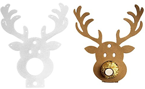 LICHENGTAI Stanzschablone Schokolade DIY Weihnachten Elch Schokolade Metall Stanzformen Schablone Winter Prägeschablone Weihnachten Stanzbögen für DIY Weihnachten Karten Scrapbooking