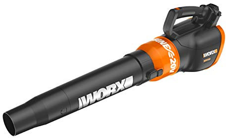 AZICYN Souffleur de Feuilles sans Fil -20V Souffleur de Feuilles à Main Balayeuse Batterie Lithium-ION, Double Tube de soufflage à Bouche Large pour souffler Les Feuilles humides, balayer la Neige,