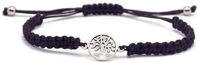 Storela Handmade Silver Plated Tree of Life Bracelet Personalized Braided Charm Bracelet Perfect for Womens & Men Ideal for a Friendship Bracelet, Anniversary,Family Gift & Festival Accessories