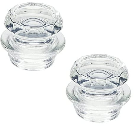 Pastlla 2pcs Coffee Filter Knob Top Coffee Replacement Coffee Pot Top Glass Knob