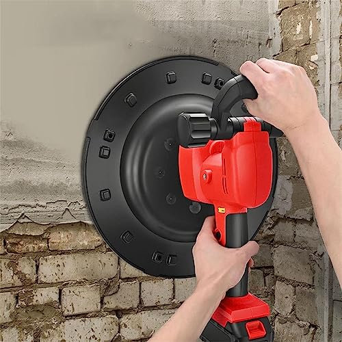 JINTAOMA Ponceuse éLectrique 1680w, Ponceuse d'angle pour Cloisons SèChes, Ponceuse à Disque, 280 TR/Min Max 6 Vitesses, IdéAle pour Le Bricolage, Le PonçAge Et La Finition du Bois,1x2500mah