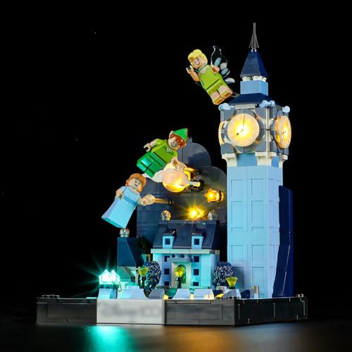 YEABRICKS LED Light for Lego-43232 Disney Peter Pan & Wendy's Flight over London Building Blocks Model (Lego Set NOT Included)