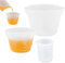 3 Piezas Tazas de Silicona para Resina, Vaso Medidor Silicona Resina Epoxi, 100ml/250ml/500ml Jarras Medidoras de Silicona,Reutilizable, Antiadherente, para Laboratorio, Cocina (Balanza Doble)