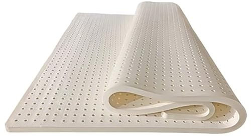 NaKeah 1 extra-Firm Matratze Toper 100% natürlicher Latex Matratze Beruhigungsdrucker Reliefstillung für Schultern, Hüften, Rücken und Knie,2.5cm,120x200cm