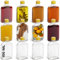HEFTMAN Flask Small Glass Bottles - 10 Pack 100ml Glass Bottles with Lids, Empty, Airtight, Reusable 100ml Bottle - Perfect for Gin, Wine, Vinegar, Homemade Beverages, Sauces, Décor