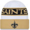 New Era Sideline Tech Strickmütze für Erwachsene, Unisex, offizielles NFL-Team-Farbe, Primär-Logo, kaltes Wetter, New Orleans Saints, Einheitsgr��e
