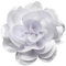 120MM Grande Broche En Satin Avec Fleur De Rose - Grande Broche En Tissu Camélia Classique Pour Fête De Mariage Danse Banquet Pour Femme - Accessoires De Costume - Bijoux Cadeaux (Blanc)