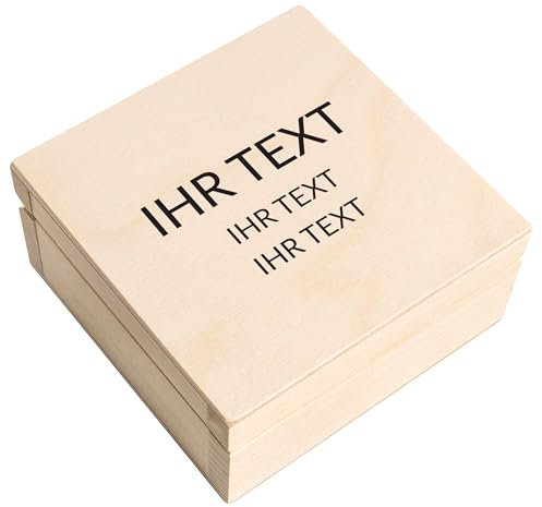 Creative Deco Personalisierte Geschenke Wunschtext Holzkiste | Dein Eigener Beliebig Text Individuelle Geschenk | Geschenkkiste Geschenkbox | Für Frauen, Männer und Paar
