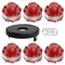 Bobina de repuesto para desbrozadora Einhell GE-CT 36/30 Li E Solo AGILLO 36/255 BL AGILLO 18/200, carrete de 8 m x 2 mm para Einhell 3405096 (6 bobinas + 1 cubierta + 1 resorte)