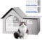 Pet Cooling House | Air Conditioned Dog House | Cat Air Conditioner House | Foldable Cat And Dog House With Air Conditioning 10 Ice Packs | Air Conditioned Dog House (21''L*17''W*15''H)