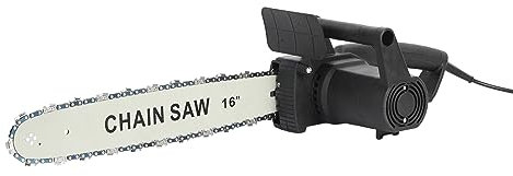 ilkqeppe Electric Chainsaw, 2600W Electric Saw, 1.8m Cable Corded Chainsaws, 40cm Handheld Chain Saw for Wood Cutting