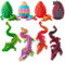 Merrwon 4er Set Miniatur 3D Drache im Ei, 3D Gedrucktes Drachenei mit Drache, Ewegliche Gelenke Kristall Drach e mit Drachenei, Drachen Spielzeug–Bunte Designs für Ostergeschenk