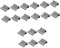 DIYEAH 3 Ensembles Coupe-papier Recharges De Pinces À Palourdes Clips D'agrafeuse Trucs De Bureau La Marchandise De Bureau Scolaire Constat Rapport Distributeur De Trombones 50 Pièces * 3