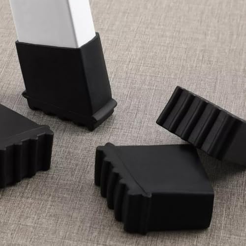 Ladder Feet, 4Pcs Non Slip Ladder Feet Rubber Pad, Replacement Covers To Enhance Stability And Protect Flooring Surfaces