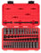TEKTON 1/4 Inch Drive 12-Point Impact Socket Set with Case, 61-Piece (5/32-11/16 in., 4-17 mm) | SID90406