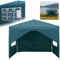 YRHome Pavillon Pop Up Faltpavillon Pavillon 2.5x2.5m Wasserdicht Winterfest Stabil UV-Schutz Gartenpavillon mit 4 Seitenteilen und Fenstern Outdoor Gartenzelt Partyzelt Festzelt Höhe bis 2.6m, Grün