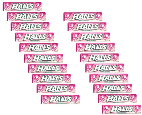 Halls® | Caramelle Rinfrescanti Senza Zucchero | Halls® Anguria | Caramelle Gusto di Anguria - 20 Pezzi (640 Gr)