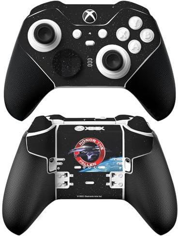 Head Case Designs Offizielle EA Bioware Mass Effect Normandy SR1 Grafiken Vinyl Haut Gaming Aufkleber Abziehbild Abdeckung kompatibel mit Xbox Series X & S Elite Wireless Controller Series 2